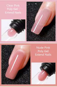 Vernis à ongles acrylique <span class=keywords><strong>Semi</strong></span>-<span class=keywords><strong>Permanent</strong></span>, 30ml, polygel, cristal, Art des ongles, construction rapide, hybride, UV, polygel - Product Image 5