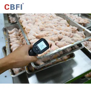 ماكينة التجميد الصناعي بمنفذ تلقائي لرفع وجبات الأجنحة المجمدة Iqf والآليات الكهربية لسرعة التجميد بأجنحة الدجاج المجمدة عالية الجودة