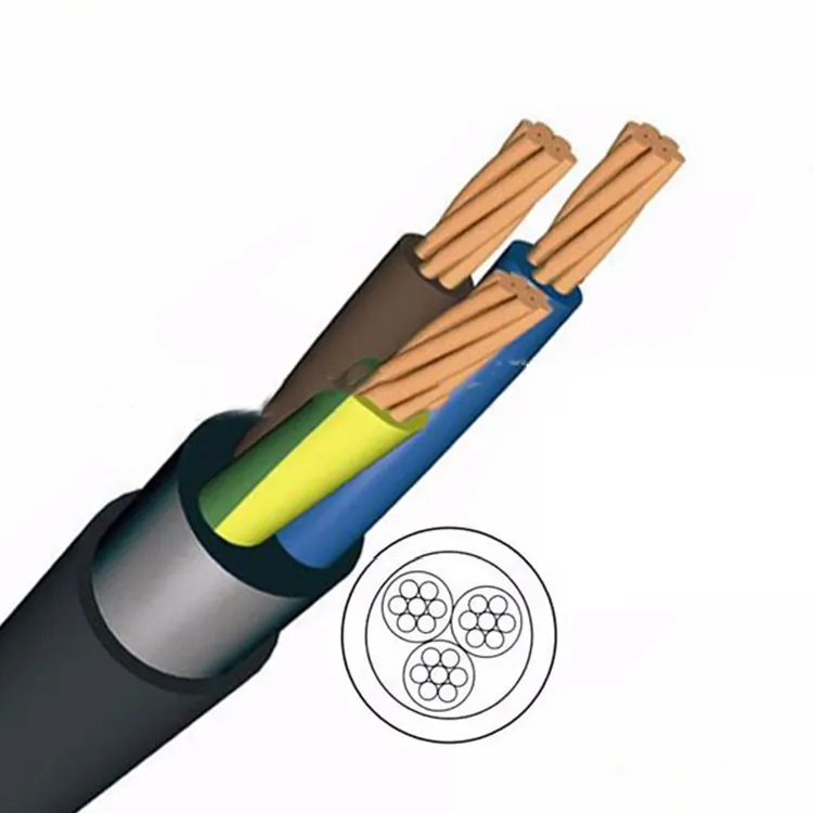 NYM-J Kabel Uo/U 300/500 V Pvc Isolatie Pvc Omhulde Koperen Solid Cable 3 Core X 2.5 Sq Mm fabriek Prijs
