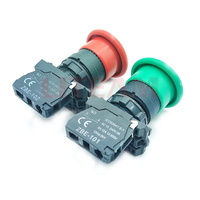 Interruptor de botón pulsador de emergencia momentáneo de alta calidad XB5-AC31, serie XB4 XB2, de plástico, 22 mm, 660 V, 1NO, rojo, con cabezal tipo hongo