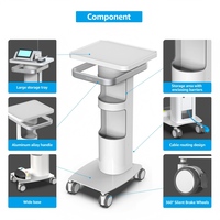 Chariot dentaire mobile moderne pour traitement de canaux radiculaires, double plateau de rangement, prix de gros pour hôpitaux