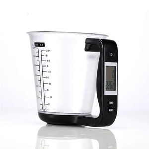 Bilancia da cucina elettronica da cucina per ponderazione in plastica ecologica e tazza di misurazione - Product Image 1