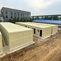 Casa Contenedor Portátil de 20 pies, Casas Modulares Prefabricadas, Edificio de Acero Plegable para Sala de Estar, Taller, Camping