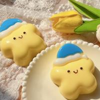 Bonnet de nuit anti-stress en caoutchouc souple en forme d'étoile, jouet sensoriel amusant à presser et lâcher pour soulager l'anxiété