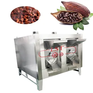 100 KG/H Hot Sale Gas Nuts Soybean Roaster Machine Coffee Roaster Price For Sale