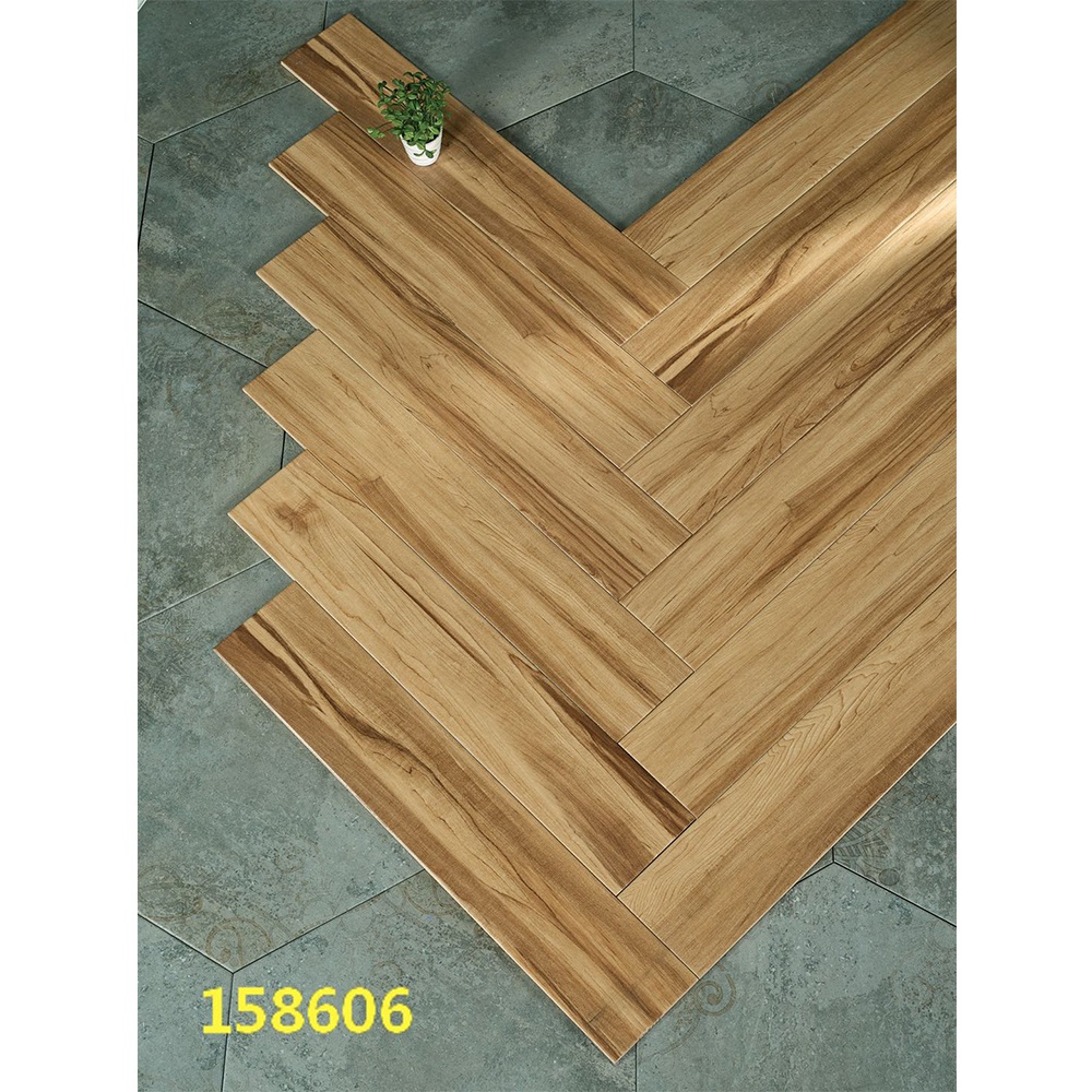 Brown Color 15x80 Ceramic Tile Looks Like Wooden Flooring Tiles Indoor
