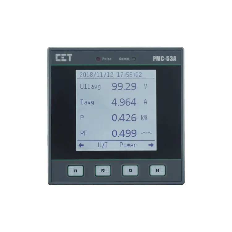 CET PMC-53A 96*96 ЖК-дисплей анализатор качества электроэнергии Смарт трехфазный цифровой измеритель мощности Регистратор данных счетчик энергии