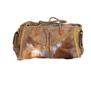 Bolso de Lona Impermeable de Moda, Último Estilo, Hecho a Mano, con Dos Cremalleras, 2-2.9L, Correa Única, Duradero, con Borlas, Vintage, para Mujer - Product Image 1