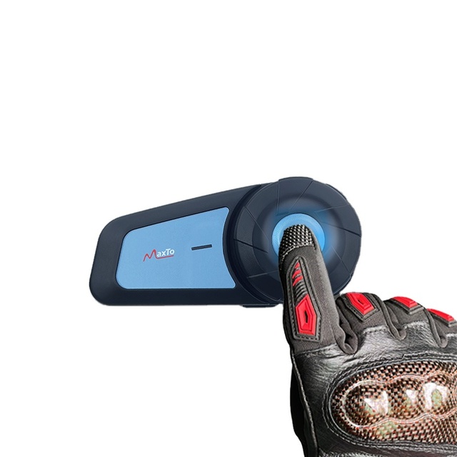 Full Duplex MAXTO K1 Silicone Motorcycle for Intercom Headset with 270H Standby Time Universal for All Helmets