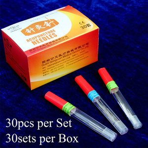 <span class=keywords><strong>Aiguille</strong></span> d'<span class=keywords><strong>acupuncture</strong></span> réutilisable et non jetable de tailles multiples Manche argenté/Manche en acier inoxydable avec ou sans boucle - Product Image 2