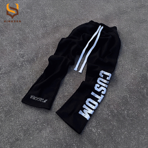 Ensembles de sweats à capuche épais personnalisés pour hommes, zippés, style streetwear, avec impression sérigraphiée, coupe oversize, effet délavé à l'acide et cordons - Product Image 2