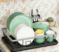 Égouttoir à vaisselle commercial en métal de haute qualité, durable, à un seul niveau, à poser sur l'évier, pour la cuisine