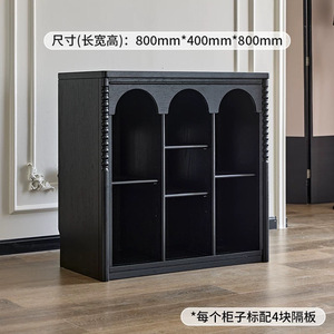 French Antique Style Solid Wood <b>Sideboard</b> 80x40x113cm Storage Cabinet For Living Room And Dining Room Use - Product Image 4