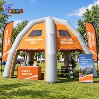 Tente promotionnelle gonflable personnalisée en PVC avec structure pneumatique pour roadshows, événements de marque, salons professionnels et marketing extérieur