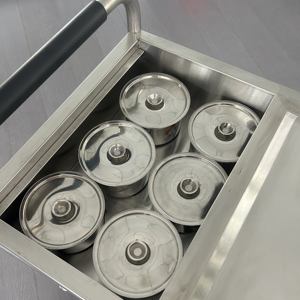 VICTORY-Carro de almuerzo esencial de acero inoxidable, equipo de cocina con ruedas de acero inoxidable para hoteles y restaurantes - Product Image 6