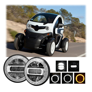 5.75 "phare LED rond multifonction faisceau haut/bas avec clignotant jaune pour véhicule électrique - Product Image 3