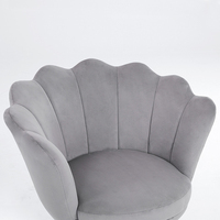 Chaise de maquillage élégante pour femmes, style français, chaise de jeu magnifique, design pétale, chaise multifonctionnelle pivotante et réglable en hauteur