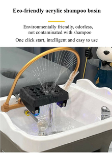 Lavage de tête <span class=keywords><strong>japonais</strong></span> moderne et portable Évier Thaï Thérapie par l'eau <span class=keywords><strong>Massage</strong></span> Shampooing Lit avec vapeur Lavage des cheveux Salons de coiffure - Product Image 6