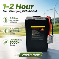 Batterie de scooter électrique/moto électrique de haute qualité, cellule NMC semi-solide 72V 75Ah, 2000 cycles, BMS Bluetooth