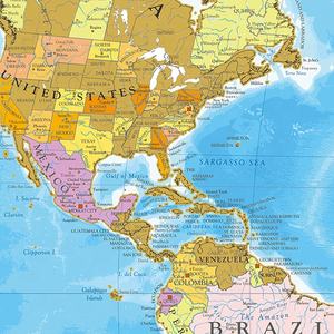 ملصق خريطة عالمية فاخر عالي الجودة باللون الأزرق للخدش مخصص للسفر ديكور المنزل والمكتب مصنوع من الحرف الورقية الممتازة - Product Image 4