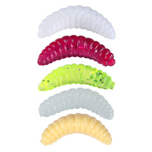 Bán Buôn So106 2Cm 0.4G 50 cái/túi Nhân Tạo Mềm Nhựa Mồi Bánh Mì Bug Worm <span class=keywords><strong>Grub</strong></span> Hình Dạng Mồi Câu Cá - Product Image 6