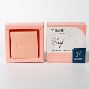 Jabón de Viaje con Ácido Kójico y Colágeno <span class=keywords><strong>DR</strong></span> RASHEL, Jabón Facial Herbal Mineral Fresco y Fragante para Blanquear la Piel y Adelgazar - Product Image 1