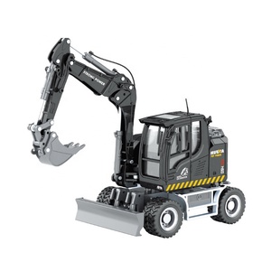 Chargeuse-pelleteuse statique en alliage Huina 1725, échelle 1:50, véhicule d'ingénierie en métal moulé sous pression, modèle de <span class=keywords><strong>camion</strong></span> de chantier, <span class=keywords><strong>jouet</strong></span> - Product Image 1