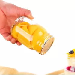 Bán Chạy Lọ DƯA CHUA Pudding Thủy Tinh Miệng Rộng 8 Oz 16 Oz Lọ Đựng Ong Mật Có Nắp Nhôm Màu Vàng Walmart - Product Image 4