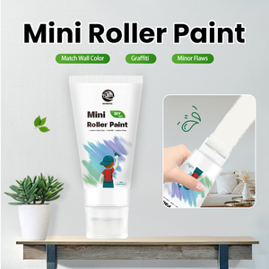 100 G Mini rouleau peinture/peinture <span class=keywords><strong>de</strong></span> réparation murale avec rouleau comme un ensemble/revêtement en Latex <span class=keywords><strong>de</strong></span> couleur murale bricolage - Product Image 3