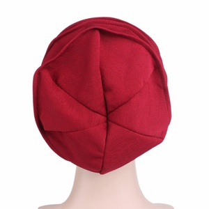 Chapeaux chauds en coton pour femmes, nouveau Style 2023, bonnets de sommeil doux et amples, Turban de <span class=keywords><strong>Cancer</strong></span> pour la perte de <span class=keywords><strong>cheveux</strong></span> - Product Image 6