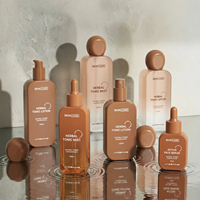 Envases Cosméticos de Lujo OEM ODM, Juego de Botellas de Plástico para Lociones Corporales, Aceites de Lujo, con Gotero, Bomba y Pulverizador