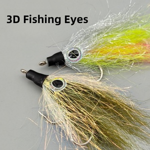 2025 nouveau 5 pièces/boîte pêche à la mouche en eau salée mouches <span class=keywords><strong>Streamer</strong></span> saumon Striper <span class=keywords><strong>brochet</strong></span> truite Simulation mouches <span class=keywords><strong>leurre</strong></span> - Product Image 3