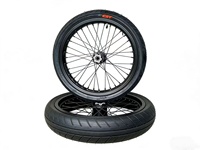 Kit de Ruedas Supermoto de Aluminio CNC de 17 Pulgadas, Llanta Cromada 70/90-17 90/80-17, Sur-Ron Light Bee X, Motocicleta Eléctrica Todoterreno de Alto Rendimiento