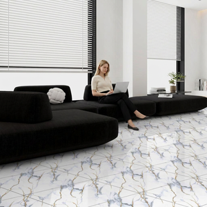 Alaska Light 2x2feet Decorative Porcelain Tiles Elegant Stone Look Interior <b>Floor</b> Wall Collection 8mm - Product Image 4