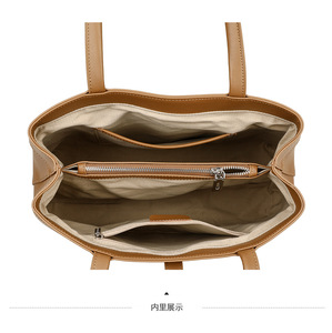 Bolso Bandolera de Cuero Genuino de Gran Capacidad, Estilo Vintage, para Mujer - Product Image 5