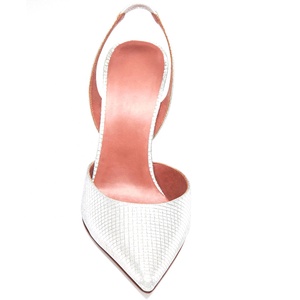 Scarpe da Sposa <span class=keywords><strong>con</strong></span> Punta Affusolata, <span class=keywords><strong>Tacchi</strong></span> Eleganti per Donne, Décolleté Argento Metallizzato Glitterato <span class=keywords><strong>con</strong></span> Tacco Sagomato - Product Image 2