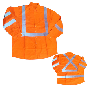 Custom High Visibility Security Guard Uniform Reflective Safety Shirt Work Wear Shirt <strong>Blue</strong> Work Shirt with <strong>Hi</strong> <strong>Vis</strong> for Men - Product Image 3