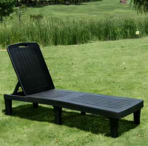 Chaise longue de jardin multifonctionnelle en plastique pour l'extérieur, lit de jardin, chaise longue de piscine, chaise de plage, chaise longue de patio, chaise longue de soleil d'extérieur - Product Image 2