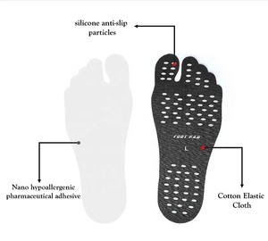 Grandes coussinets autocollants pour pieds, semelle Invisible pour pieds nus, pour la plage, la <span class=keywords><strong>piscine</strong></span>, le Spa, le sable chaud, la <span class=keywords><strong>marche</strong></span> et pour une fête de Sport aquatique - Product Image 5