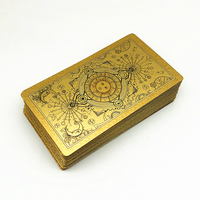 Jeu de cartes de Tarot, en feuille d'or, personnalisée, vente en gros, cartes pâtisserie, avec guide gratuit
