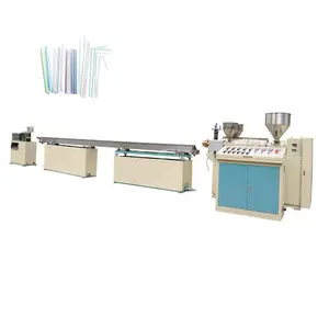 OEM personalizzato marchio JinXin 300mm lunghezza 40 kg/h uscita tre colori macchina per la produzione di cannuccia in plastica