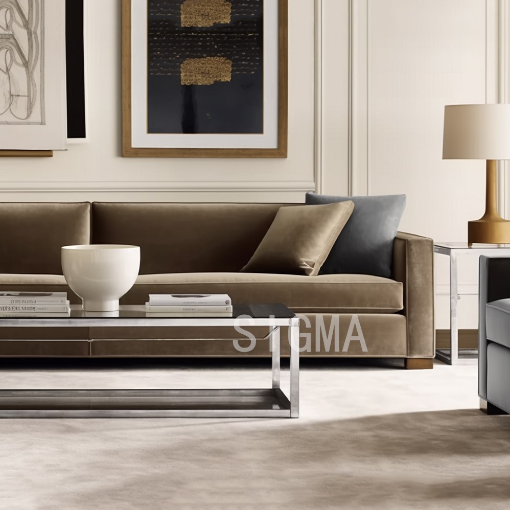 High Quality Fabric Sectional Sofa Set Furniture Living Room Couches Lounge Sofa Set