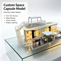 Model Pajangan Kapsul Luar Angkasa Futuristik Kustom