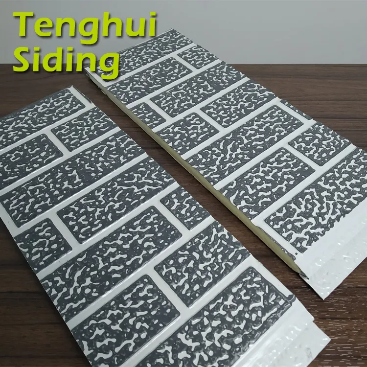 Tenghui Siding toptan dışında yalıtımı ve dekoratif için PU sandviç Panel prefabrik evler