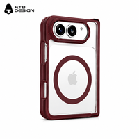 Étui de téléphone magnétique pliable personnalisé ATB pour iPhone Duo 18 Fold, coque de téléphone portable antichoc, coque arrière rigide