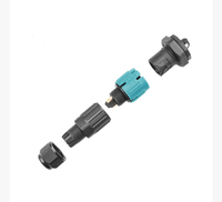 Connecteur d'éclairage LED M15 2-4P à verrouillage par poussée, ensemble mâle et femelle
