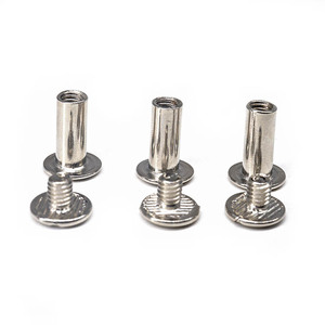 Remache de Acero Inoxidable OEM con Cabeza Redonda - <span class=keywords><strong>Remaches</strong></span> Metálicos Semitubulares de Cabeza Cónica para Encuadernación y Cinturones - Product Image 1