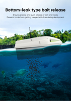 Bateau à appât électrique étanche IP67, résistant aux chocs, retour en un clic, détecteur de poissons, 100 points GPS, contrôle RC, bateaux à appât de pêche GPS