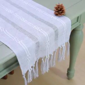 Table Decoration Cloth Hand Woven Wedding Banquet Table Runner