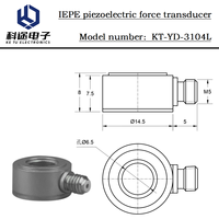 Capteur de force IEPE à quartz piézoélectrique, transducteur de force annulaire haute précision pour mesurer les impacts dynamiques ou les forces quasi-statiques 15kN
